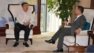 PA视讯董事长肖厚忠在京接见宏大建设集团领导一行