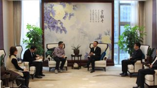  华彬集团副总裁朱东海一行到访PA视讯